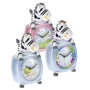 Mebus - 26637 Kinder-Quarzwecker Motiv Zebra farblich sortiert