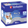 Verbatim - 1x10 Verbatim BD-R Blu-Ray 50GB 6x Speed printable Jewel Case [DE-Version, Regio 2/B]