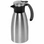 Emsa - Isolierkanne SOFT GRIP, 1 Liter (edelstahl/schwarz, Quick Tip Verschluss)