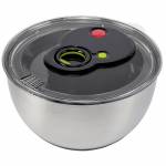 Emsa - Salatschleuder 4,5l 513441 Turboline edelstahl/schwarz