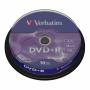 Verbatim - 1x10 Verbatim DVD+R 4,7GB 16x Speed, matt silver Cakebox