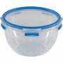 Emsa - CLIP & CLOSE Frischhaltedose 2,6 Liter (transparent/blau, rund, � 21,8cm)