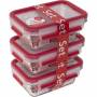 Emsa - EMSA Clip&Close Glas Frischhaltedosen-Set 3-teilig