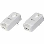 Tp-link - PG2400P KIT PowerLine Netzwerkadapter 1428 Mbit/s Eingebauter Ethernet-Anschluss Wei� 2 St�ck(e) (PG2400P KIT)