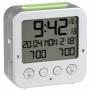 Tfa-dostmann - TFA 60.2528.54 Bingo silber Funk Wecker mit Temperatur