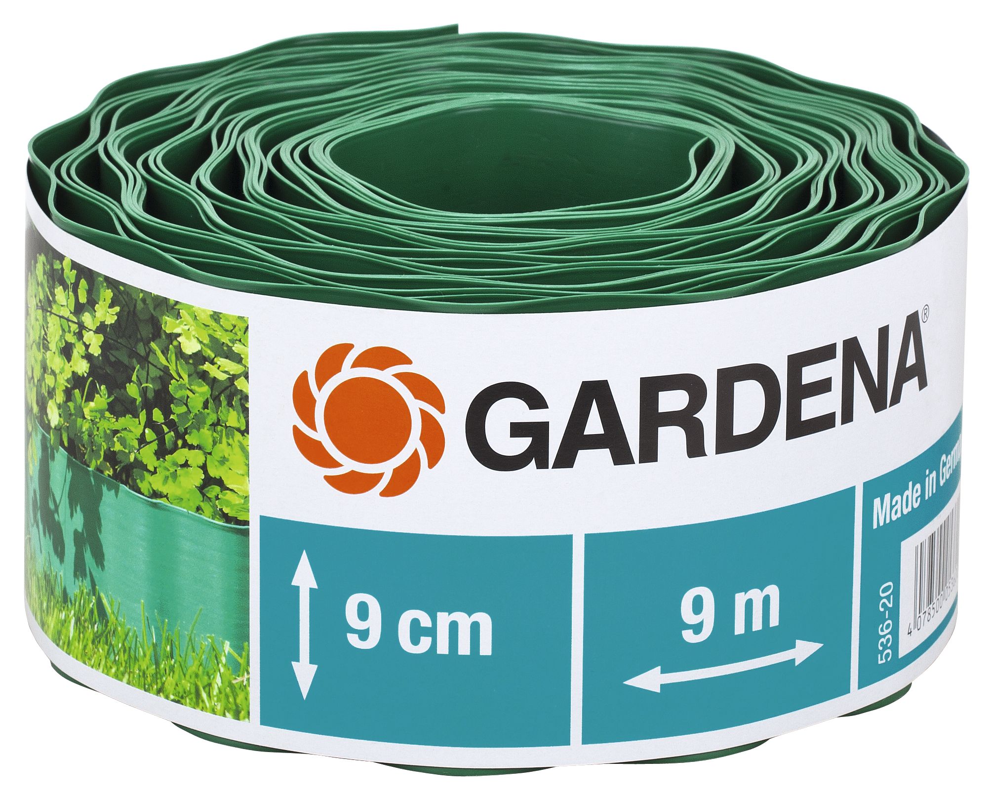 Gardena - Raseneinfassung grn Rolle 9 cm hoch 9 m lang