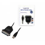 Logilink - USB-Kabel Parallel 1.80m schwarz