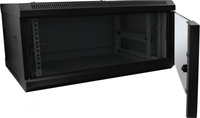 Allnet - Netzwerkschrank 19 4HE 1-teilig T450mm Schwarz SMC-Serie