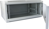 Allnet - Netzwerkschrank 19 6HE 1-teilig T600mm Lichtgrau SMC-Serie