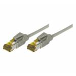 Tecline - Patchkabel S/FTP, PiMF, CAT.6A ISO IEC, grau, 15,0 m F�r 10 Gigabit/s, halogenfrei, mit Draka-Kabel und Hirosesteckern TM31