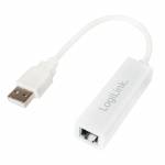 Logilink - Adapter USB 2.0 -> RJ45 Fast Ethernet wei�