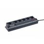 Gembird - gembird Steckdosenleiste 6fach �-Schutz/Programmierb./USB-An