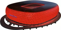 Ravensburger - 3D Puzzle Iconics: Allianz Arena - mit Licht (216 Teile)