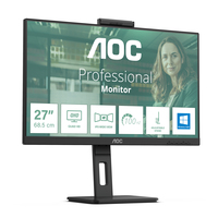 Aoc - Q27P3CW Computerbildschirm 68,6 cm (27 ) mit webcam - 2560 x 1080 Pixel Quad HD LED Schwarz [Energieklasse F] (Q27P3CW)