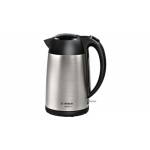 Bosch - Wasserkocher DesignLine TWK3P420 (edelstahl/schwarz, 1,7 Liter)