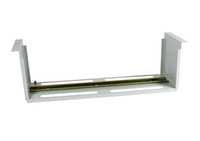 Allnet - Ger�tehalter f�r Hutschiene/DIN-Rail Ger�te T150mm/3HE Lichtgrau Frontmontage