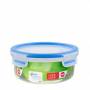 Emsa - CLIP & CLOSE Frischhaltedose 0,85 Liter (transparent/blau, rund, � 16,7cm)