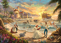 Schmidt Spiele - Thomas Kinkade Studios: Disney Dreams Collection - The Little Mermaid Celebration of Love, Puzzle