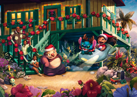 Schmidt Spiele - Thomas Kinkade Studios: Disney - Lilo and Stitch Aloha Christmas, Puzzle