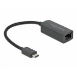 Delock - DeLOCK - Netzwerkadapter - USB-C 3,2 Gen 1 / Thunderbolt 3 - 2,5GBase-T - Schwarz (66645)