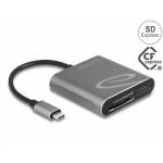 Delock - - Kartenleser (SDHC, SDXC, SDHC UHS-I, SDXC UHS-I, SDHC UHS-II, SDXC UHS-II, CFexpress 2,0 Type B, SD Express) - USB-C 3,2 Gen 2