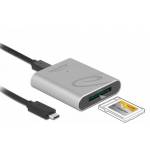 Delock - DeLOCK USB Type-C Card Reader with aluminium enclosure for CFexpress memory cards - Kartenadapter (CFexpress 2,0 Type B) - USB-C