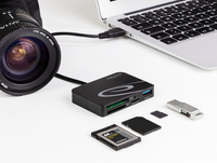 Delock - - Kartenleser (SD, microSD, XQD 2.0) - USB 3,2 Gen 1 (91756)